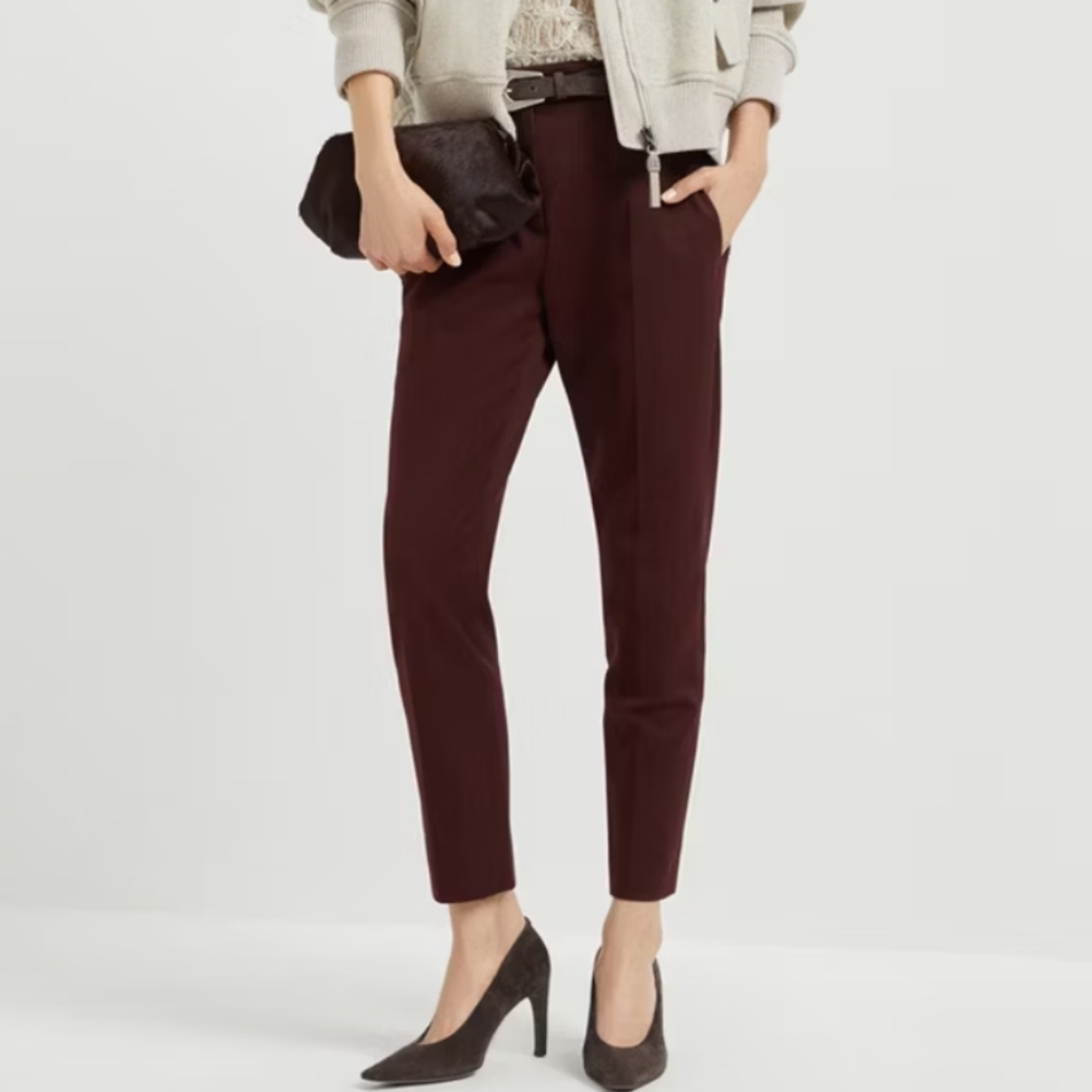RW&CO brown chocolate plum dress pants size 0